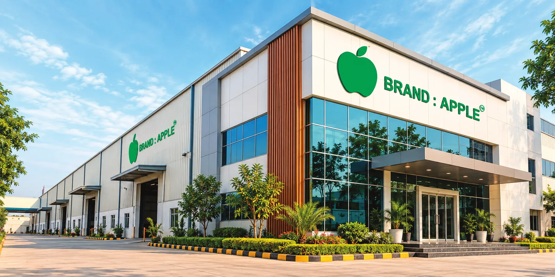 The Apple PVC PVC edge band manufacturing plant.