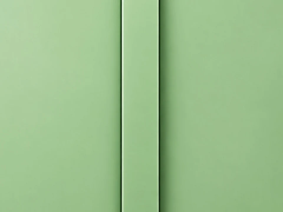 Board with a matching Apple PVC edge band: solid colour